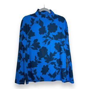 G/Fore G4 Luxe 1/4 Zip Mens Sz M Racer floral Golf pullover‎ NEW NWT $155